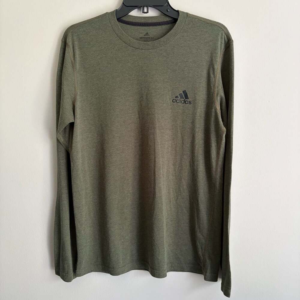 Adidas Ultimate 2.0 Long Sleeve Shirt Olive Green Size M